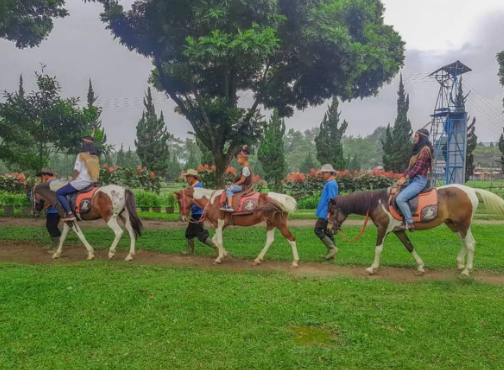 دي رانش – لمبانغ، باندونغ: مغامرة على طريقة رعاة البقر، مع ركوب الخيل وارتداء أزياء الكاوبوي.